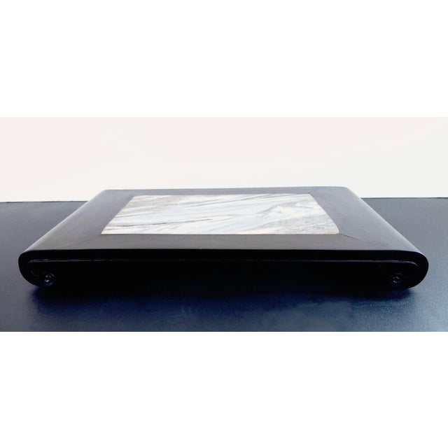 Blue Chinese Porcelain Pillow For Sale - Image 8 of 9