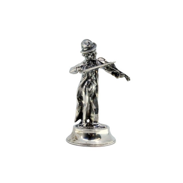 Musician Playing Violin Figurine For Sale - Image 9 of 9