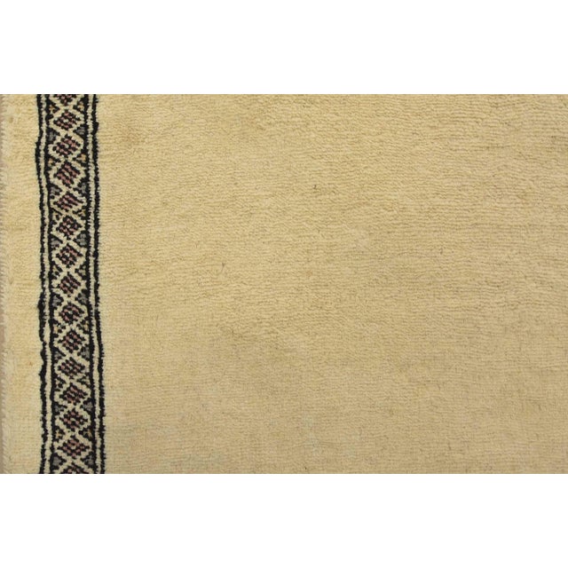 Bokhara Runner 3’4” X 14’8” Beige Wool Hand-Knotted Oriental Rug For Sale - Image 9 of 13