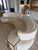 Custom Ambella sofa with COM Century performance cream fabric. Sectional sofa with two connecting pieces. Some...