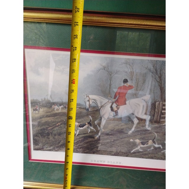 Vintage t.n.h. Walsh and e.g. Hester Engraving Fox Hunting Print “Drawn Blank” For Sale - Image 10 of 11