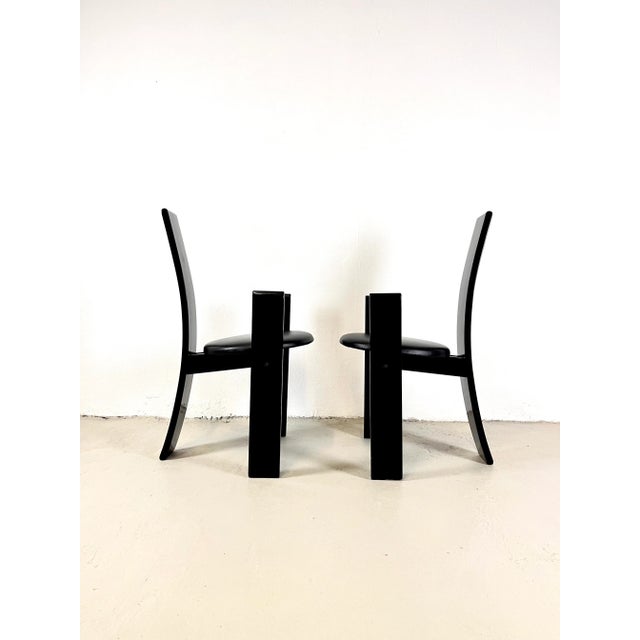 Poggi Golem Chairs by Vico Magistretti for Poggi, 1970s, Set of 2 For Sale - Image 4 of 11