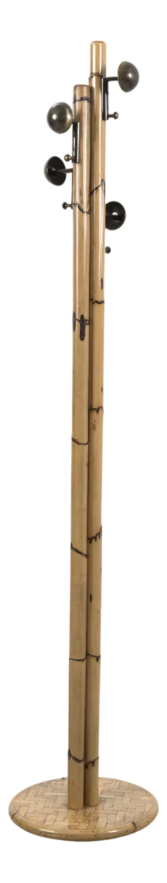Vintage Bamboo Coat Rack