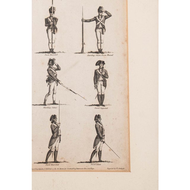 English Antique English Black + White Military Engraving For Sale - Image 3 of 5