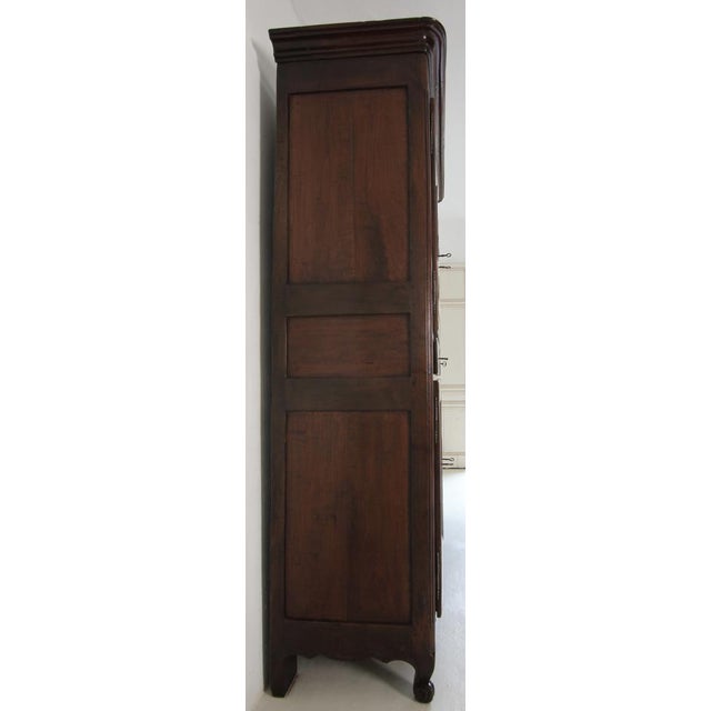 Brown 19th Century French Provincial Cherrywood Cabinet For Sale - Image 8 of 18