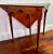 2010s Heckman Burlwood Drop-Leaf Handkerchief Corner Table For Sale - Image 5 of 12