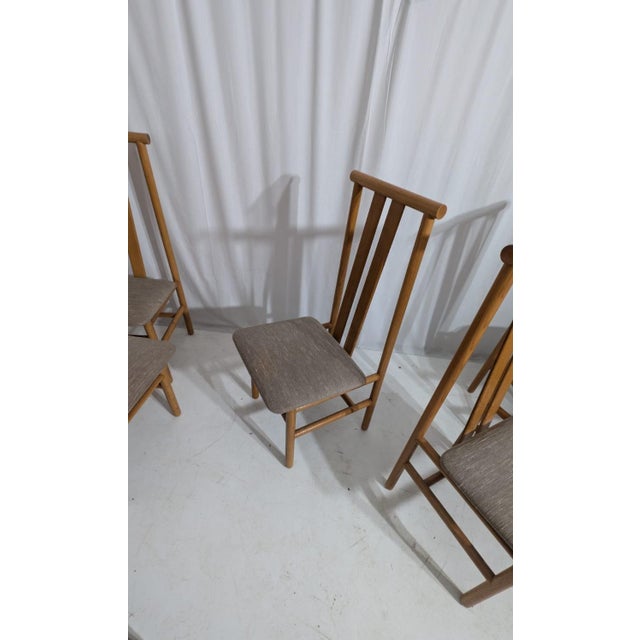 Zea Chairs attributed to Anning Sarian for Tisettanta, 1980s, Set of 6 For Sale - Image 3 of 7