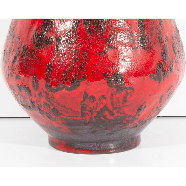 Red Gräflich Ortenburg West German 608/1 Ceramic Vase For Sale - Image 8 of 8