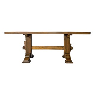 Mid-Century Modern Italian Wooden Dining Table, 1970s For Sale