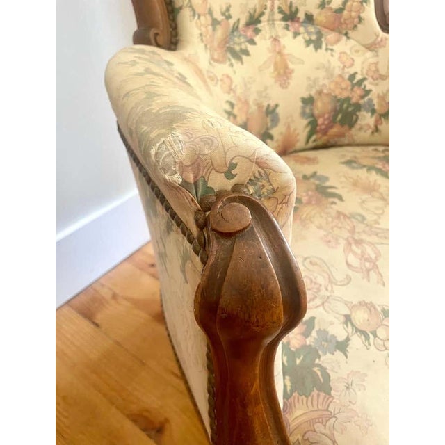 Early 19th Century French Louis Philippe Bergere Armchair, 19th Century For Sale - Image 5 of 16