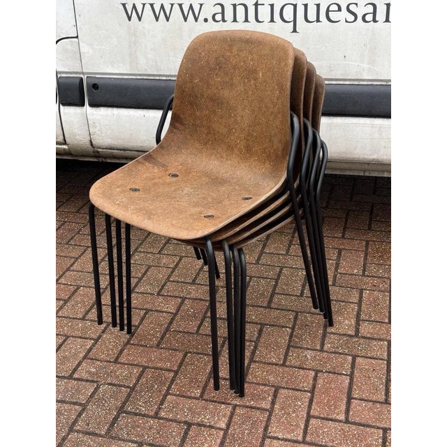 Stacking Hemp Chairs from Vepa, Set of 4 For Sale - Image 10 of 14