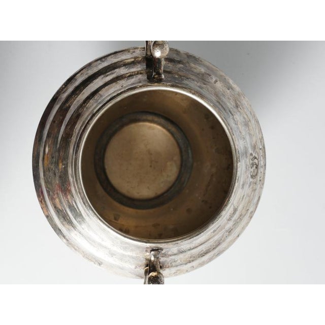Art Deco Silver-Plated Globe Vase with Handles, Sweden, 1950s For Sale - Image 10 of 18