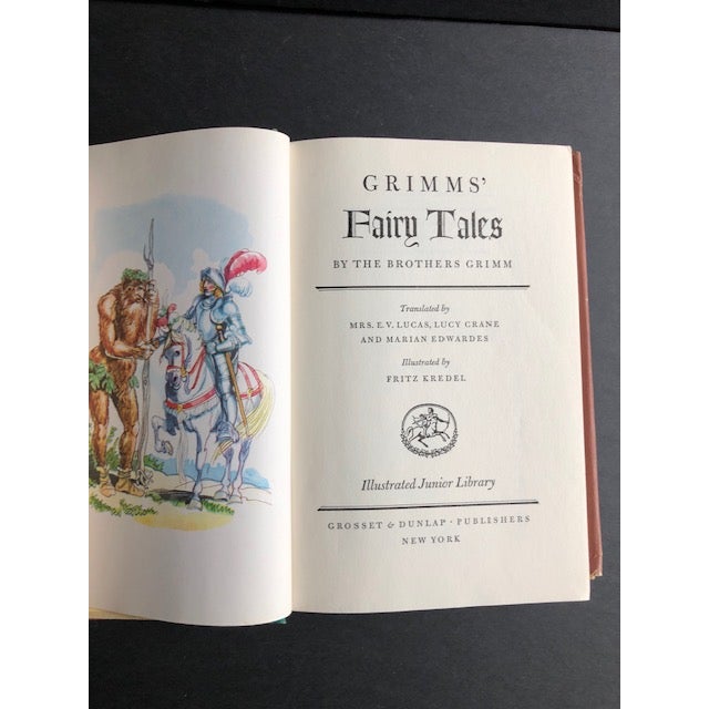 Classic children's book - Grimm's Fairy Tales. Hardcover with jacket. Published 1945 by Grosset & Dunlap. 320 pages....