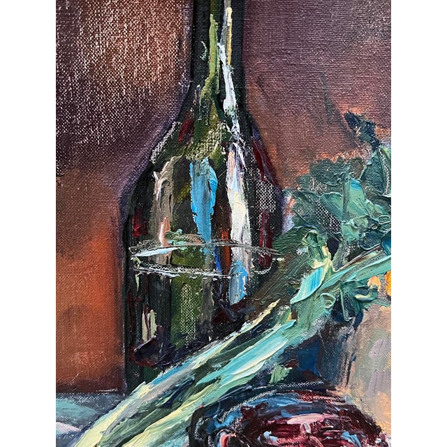 Peter Hamlett Signed Oil on Board Still Life Dated 1966, Laguna Beach For Sale - Image 4 of 10