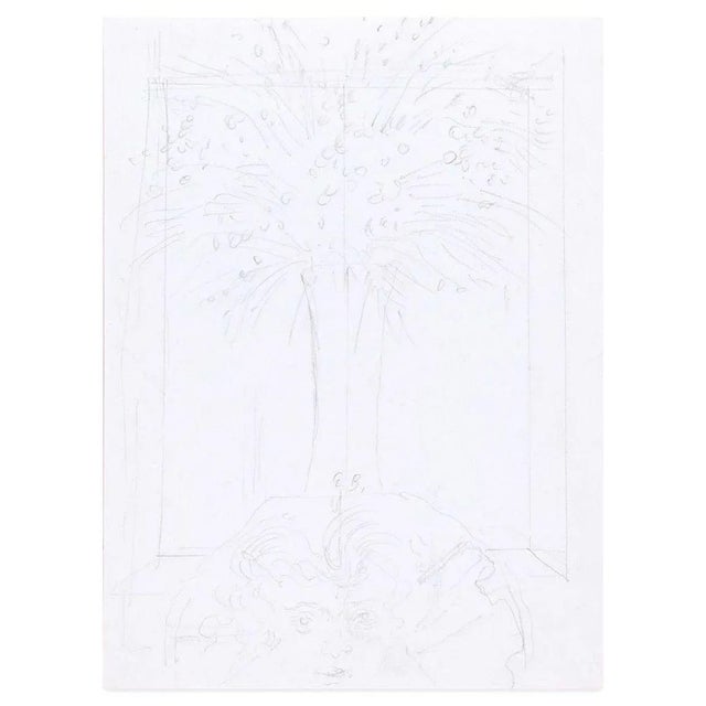 Bocca della verità is an original pencil drawing on universal watermarked paper, realized at the middle of xx century by...