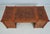 Brown Francesco Molon Leather Top Walnut Executive Desk For Sale - Image 8 of 18