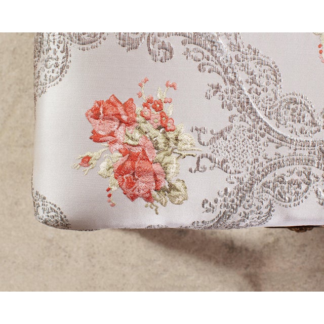 Pair of Italian Neoclassical Style Silvered Curule Bench Seats For Sale - Image 17 of 18