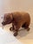 1930s Vintage Plush Bear Pull Toy on Wooden Wheels For Sale - Image 5 of 12