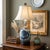 Elevate your space with this classic Chinese Blue and White "Ginger Jar" style table lamp. This piece features a striking...