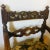 English 19th-century armchair frame with foliated tapestry upholstery at the seat. Carved and pierced back with nicely...