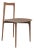 Modern Linea 613 Grey Chair in Leather and Wood by Collector Studio For Sale