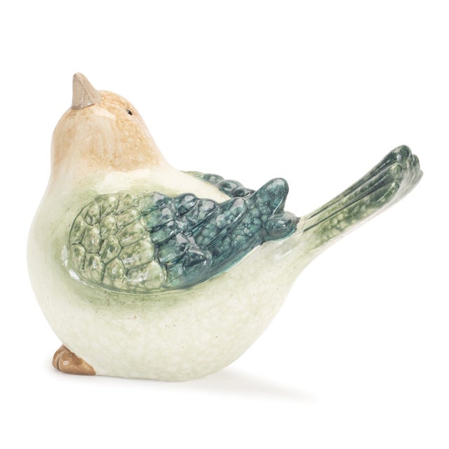 Contemporary Terra Cotta Bird Figurine (Set of 4) For Sale - Image 3 of 4