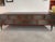 1990s Custom 11 Drawer Credenza in Red with Brushed Steel Doors and Black Glass Top For Sale - Image 10 of 17
