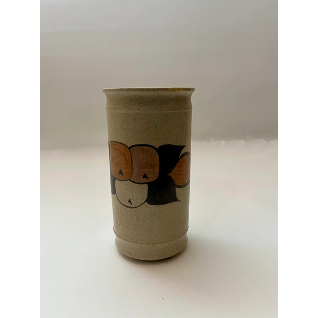 Small Vase in Ceramic by Kähler who made this piece in Denmark in the 1970. This piece is signed.