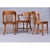 Group of 3 Solid Wood Bankers or Library Chairs Early 20th Century For Sale - Image 10 of 16