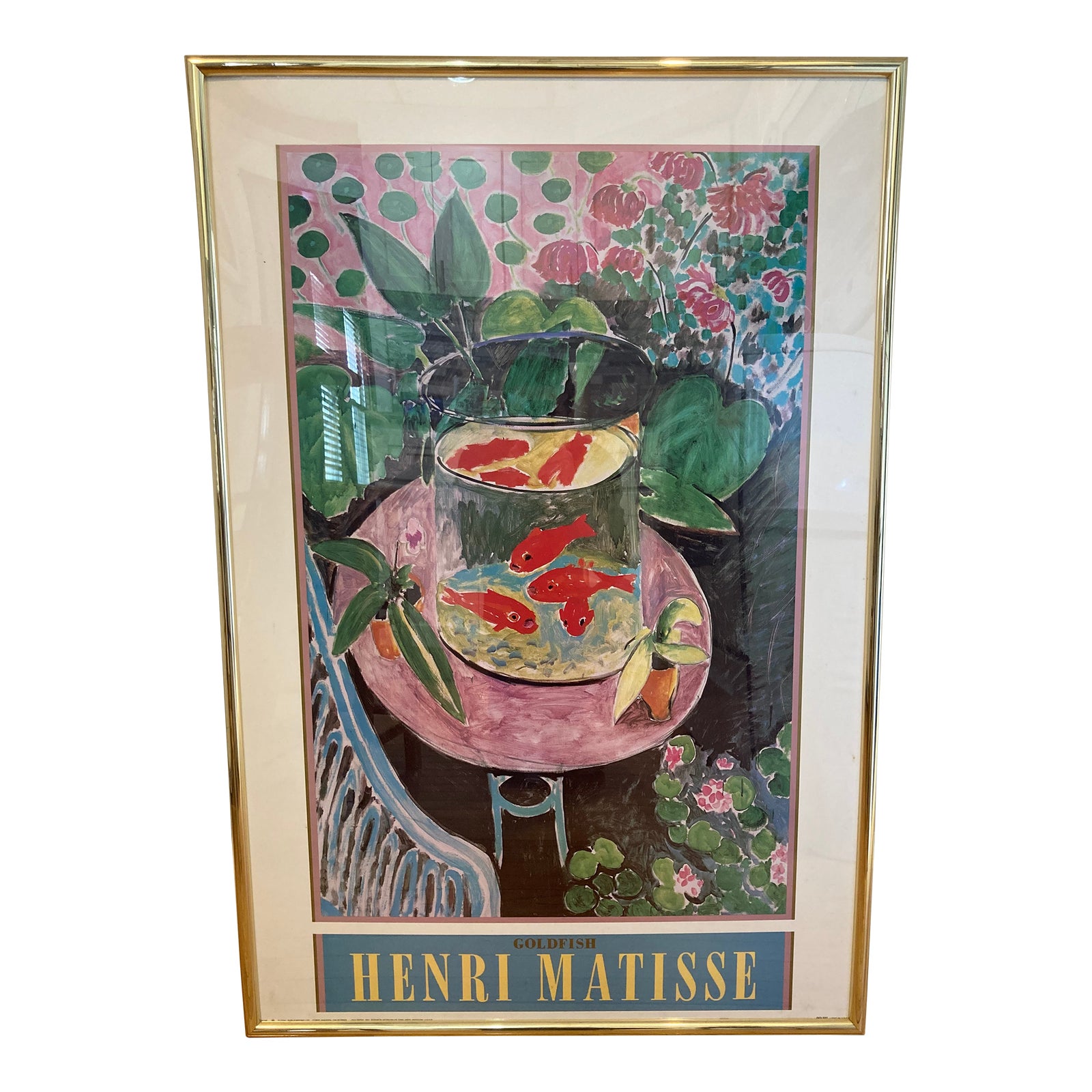 Henri Matisse 【gold fish】　高精細刷特別額装品 Henri Matisse Goldfish Modern Painting Colorful Abstract