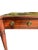 Wood Vintage Baker Furniture Mahogany & Tooled Leather Partner's Writing Desk – "Crown & Tulip" Era For Sale - Image 7 of 12