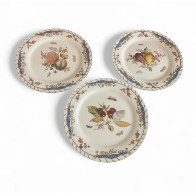 Metal Elegant Vintage Chelsea House Fruit Plates (Set of 3) For Sale - Image 7 of 8