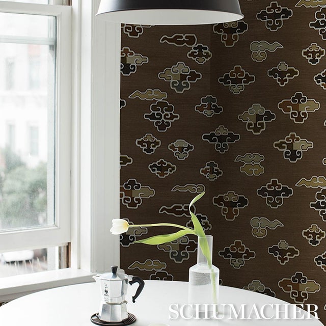 2020s Schumacher In Dreams Wallcovering In Sable For Sale - Image 5 of 6