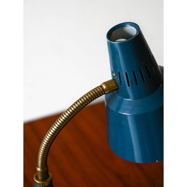 Metal Vintage Scandinavian Table Lamp by Gemi, 1960s For Sale - Image 7 of 8