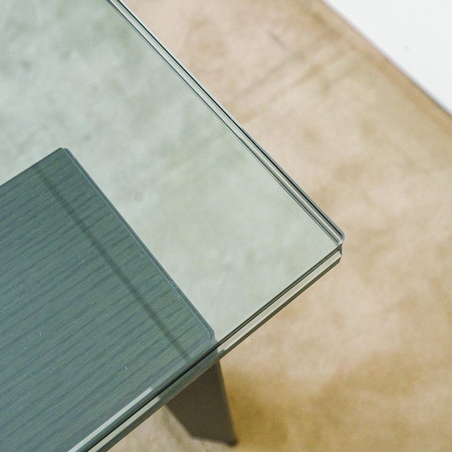 Extendable Dining Table Stilt in Glass and Iron For Sale - Image 6 of 14