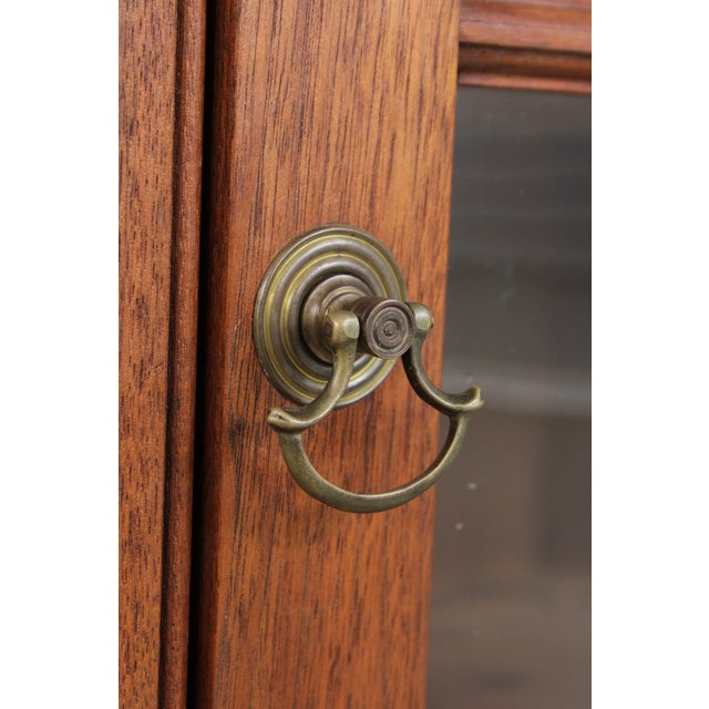 Bench Made Chippendale Style Walnut Corner Cabinet For Sale - Image 11 of 13