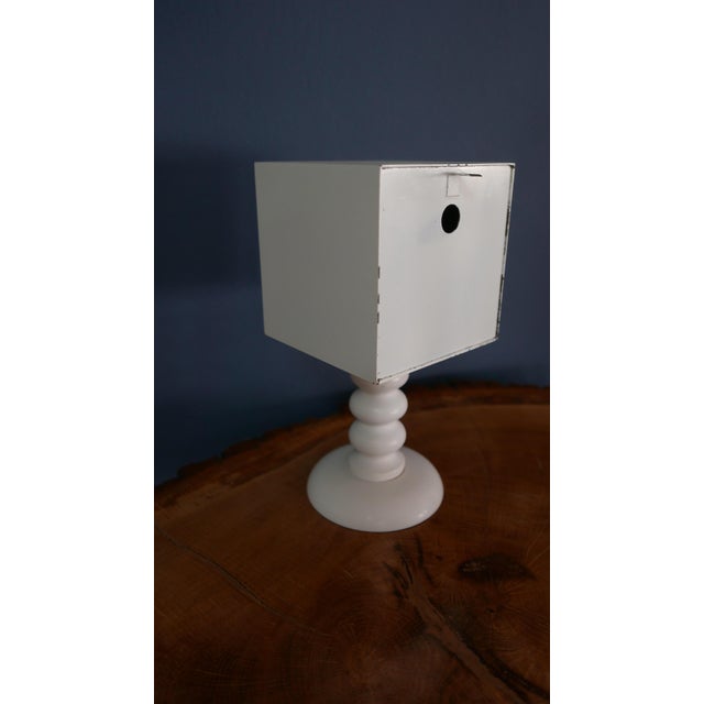 Wood Square Atlanta Electric Table Clock, 1960s For Sale - Image 7 of 11