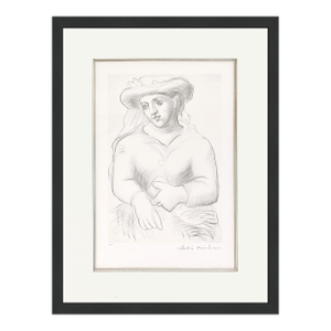 1980s Pablo Picasso, Femme Au Chapeau Et Au Missel (Marina Picasso Estate Signed Lithograph)