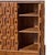 Wood Paul Evans Style Mid Century Canadian Brutalist Walnut Pedestal Armoire Highboy Dresser For Sale - Image 7 of 8