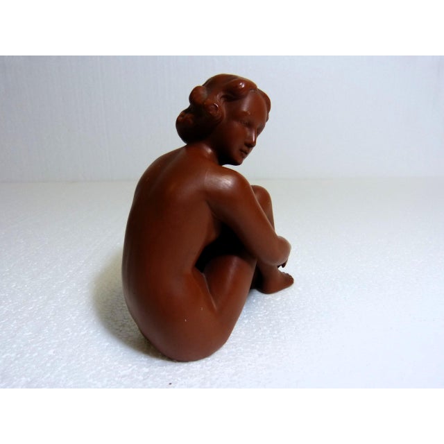 Goebel, Terracotta Nude Women 1960s, Set of 2, 1960s, Ceramic For Sale - Image 4 of 18