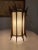Mid-Century Modern Teak & Brass Swag Pendant Lamp in the Style of Adrian Pearsall For Sale - Image 10 of 13