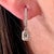 Traditional Natural Sapphire Diamond Dangle Earrings 14k WG 1.16 TCW Certified For Sale - Image 3 of 12