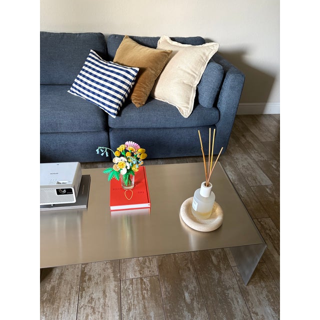 Metal Judd Modern Stainless Steel Coffee Table – Minimalist Industrial Design For Sale - Image 7 of 7