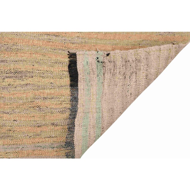 Mid-Century Modern Mini Vintage Turkish Kilim Rug For Sale - Image 3 of 3