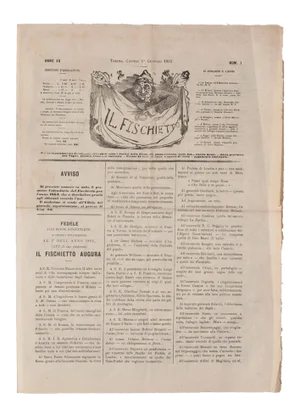 Unknown - Il Fischietto (the Whiste) Original Lithograph - 1863