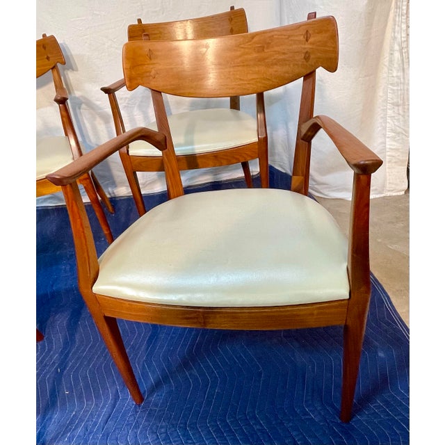 Mid-Century Modern Kip Stewart Designed 1960’s Drexel Declaration Dining Chairs, 4 Pieces For Sale - Image 3 of 12