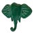 Vintage Cast Iron Elephant Hook, Newly Lacquered in Kelly Green. For Sale