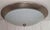 Vintage Ceiling Lamp with White Glass Shade on a Stainless Steel Mount, 2000s, in Very Good conditions. Designed from 2000...