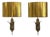 Neoclassical Brass and Bronze Wall Sconces from Maison Charles, 1970s, Set of 2 For Sale
