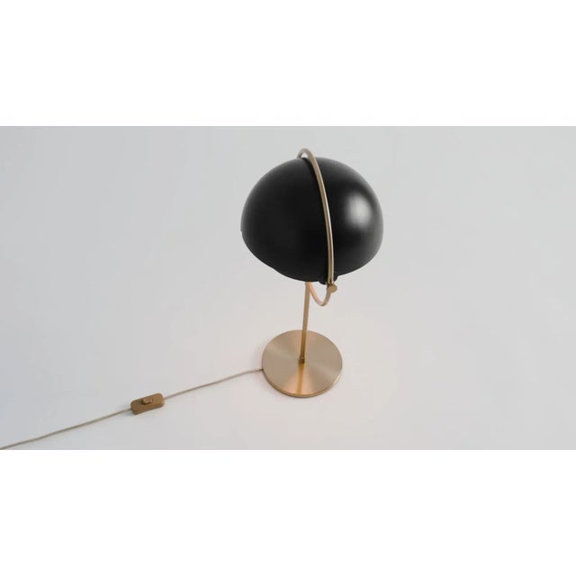Louis Weisdorf 'Multi-Lite' Table Lamp in Black and Brass For Sale - Image 9 of 13